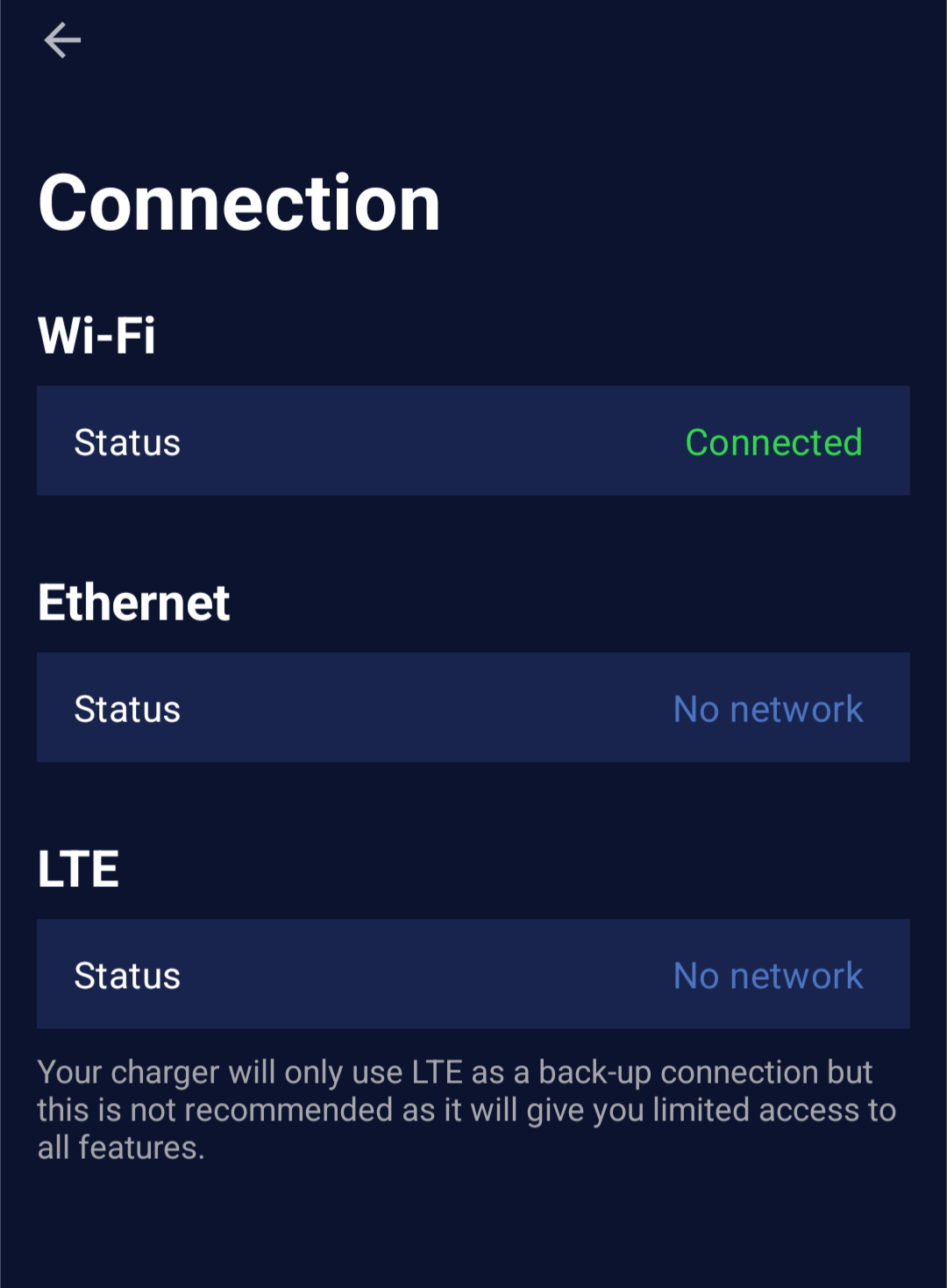 ETAP Mobile App Network Page