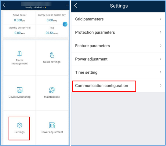 Communication configuration