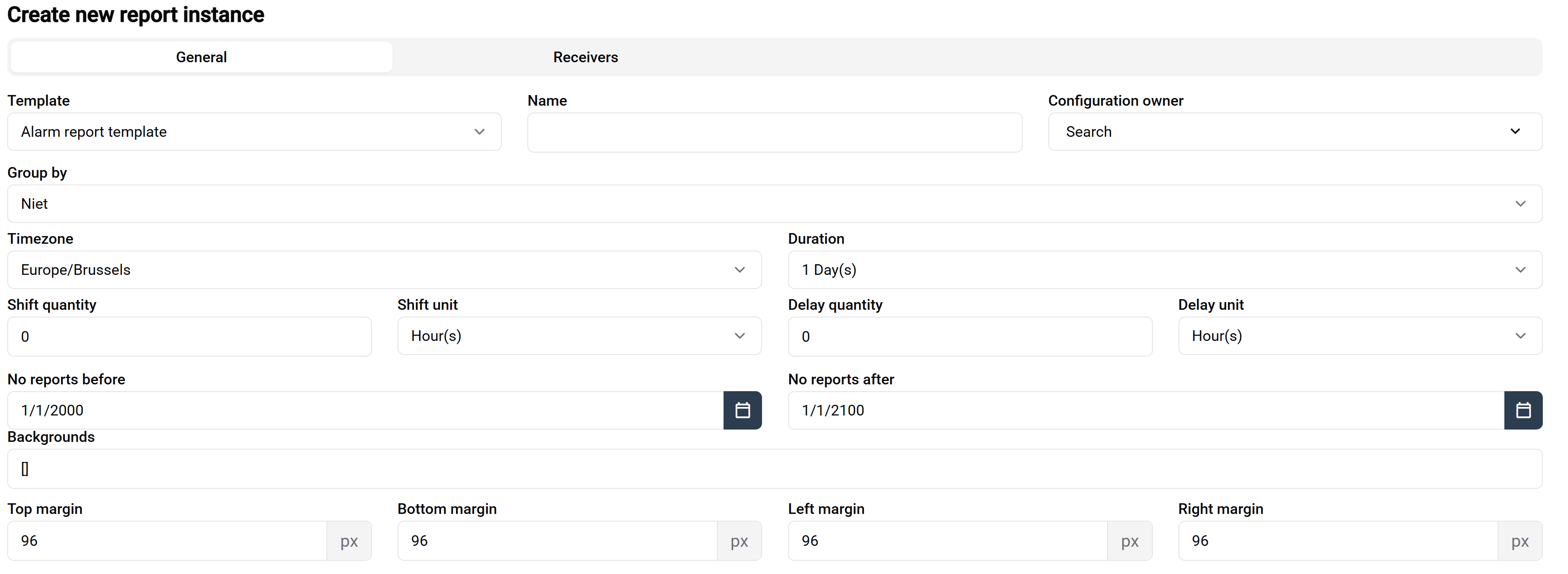 Alarm Reports