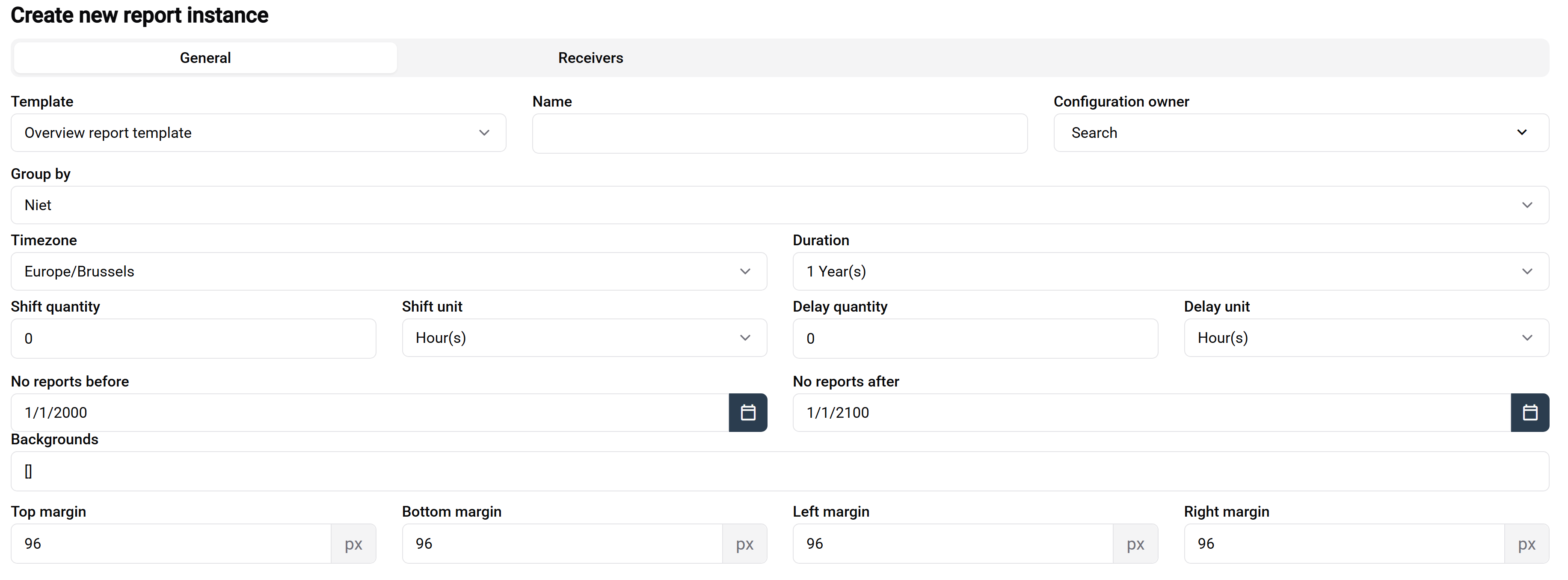 Overview Reports